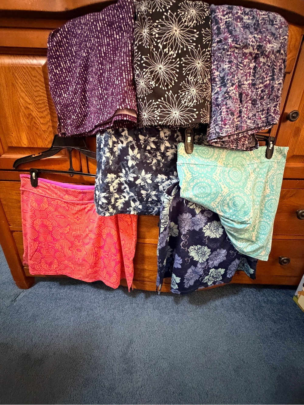 Women’s Swim Skirt Collection — Purple, Navy, Coral & Aqua